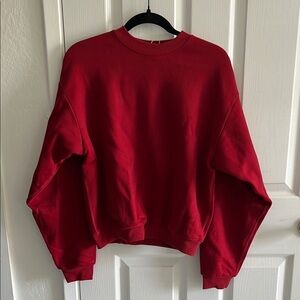 Skims Brick Red Classic Crew Sweatshirt